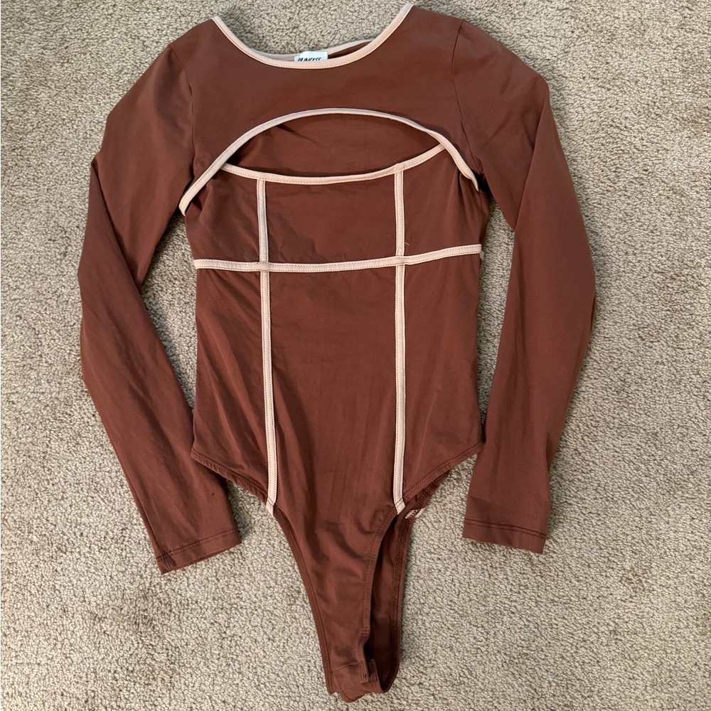 Princess Polly Brown Bodysuit - Small